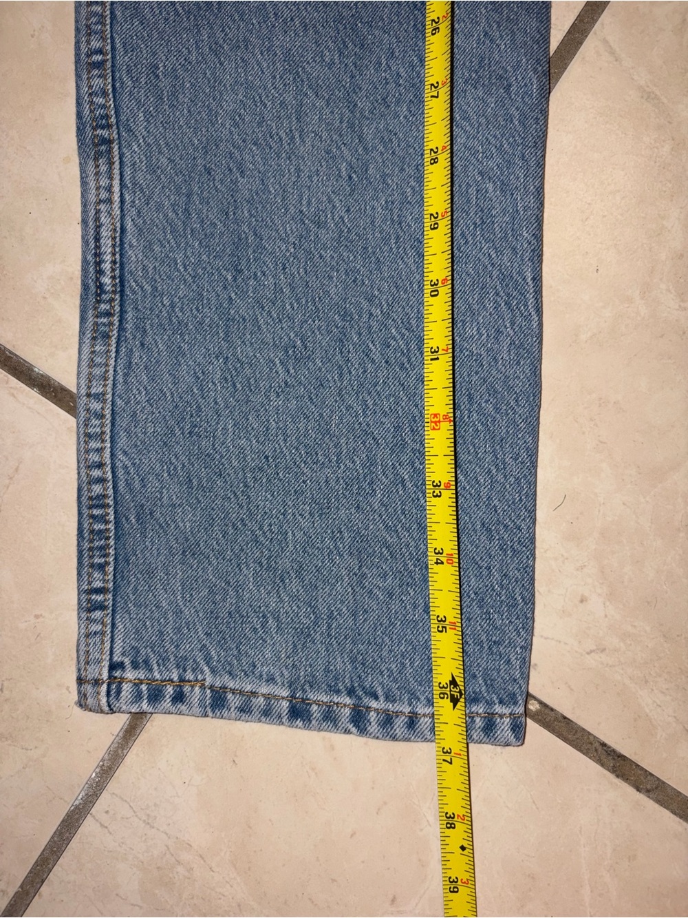 Levi's 502 Men's Light Blue Straight Jeans - Picture 9 of 9